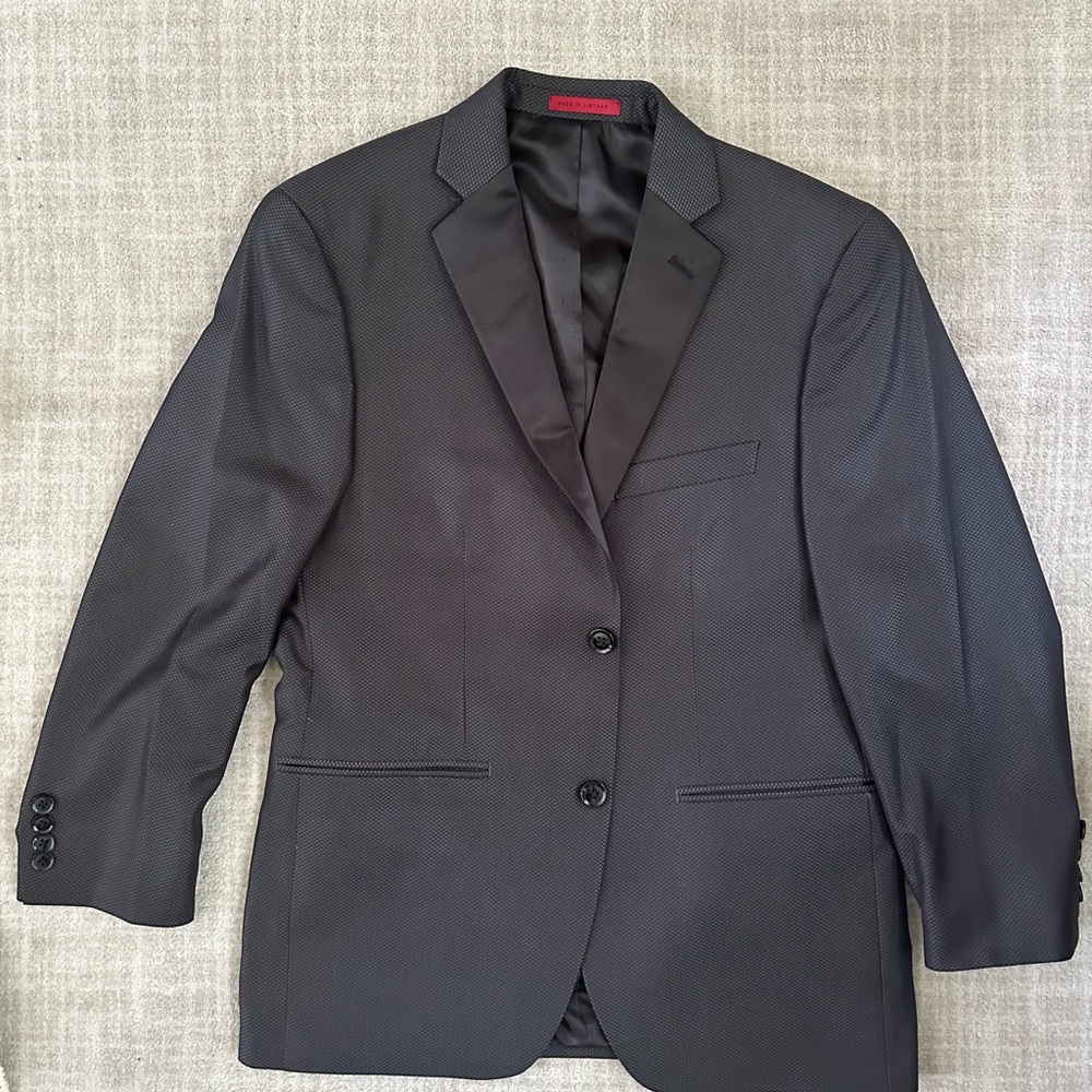 FINAL PRICE Alfani for Macy's Dark Gray and Black Lapel Cocktail Jacket (38S)